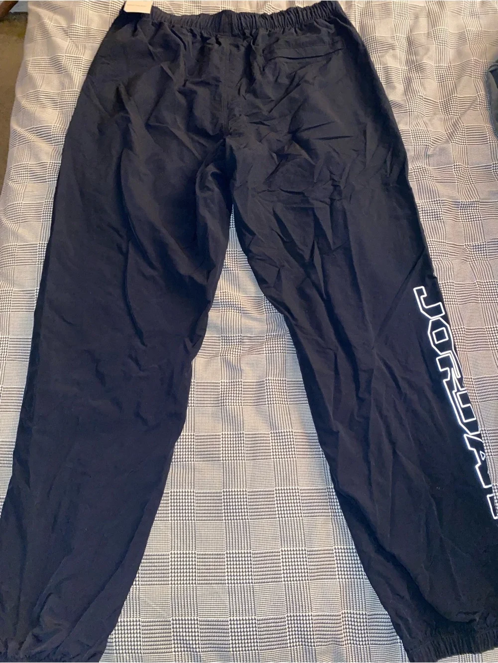 Jordan flight mvp Black Joggers with Reflective Side Stripes